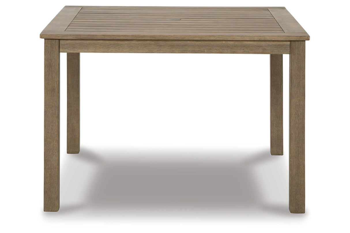 Aria Plains Brown Outdoor Dining Table from Ashley - Luna Furniture