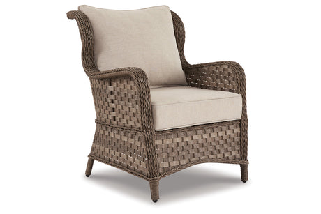 Clear Ridge Light Brown Lounge Chair with Cushion