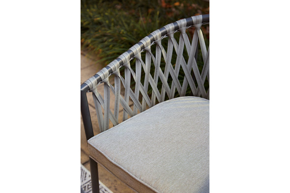 Palm Bliss Gray Outdoor Dining Chair, Set of 4