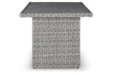 NAPLES BEACH Light Gray Outdoor Multi-use Table