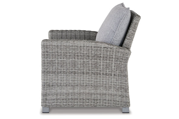 NAPLES BEACH Light Gray Lounge Chair with Cushion