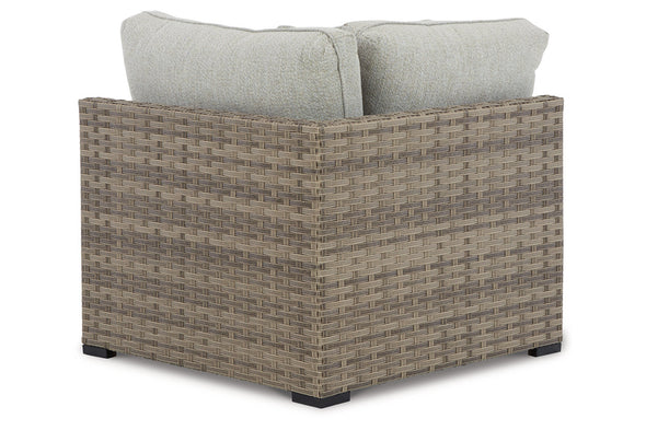 Calworth Beige Outdoor Corner with Cushion, Set of 2