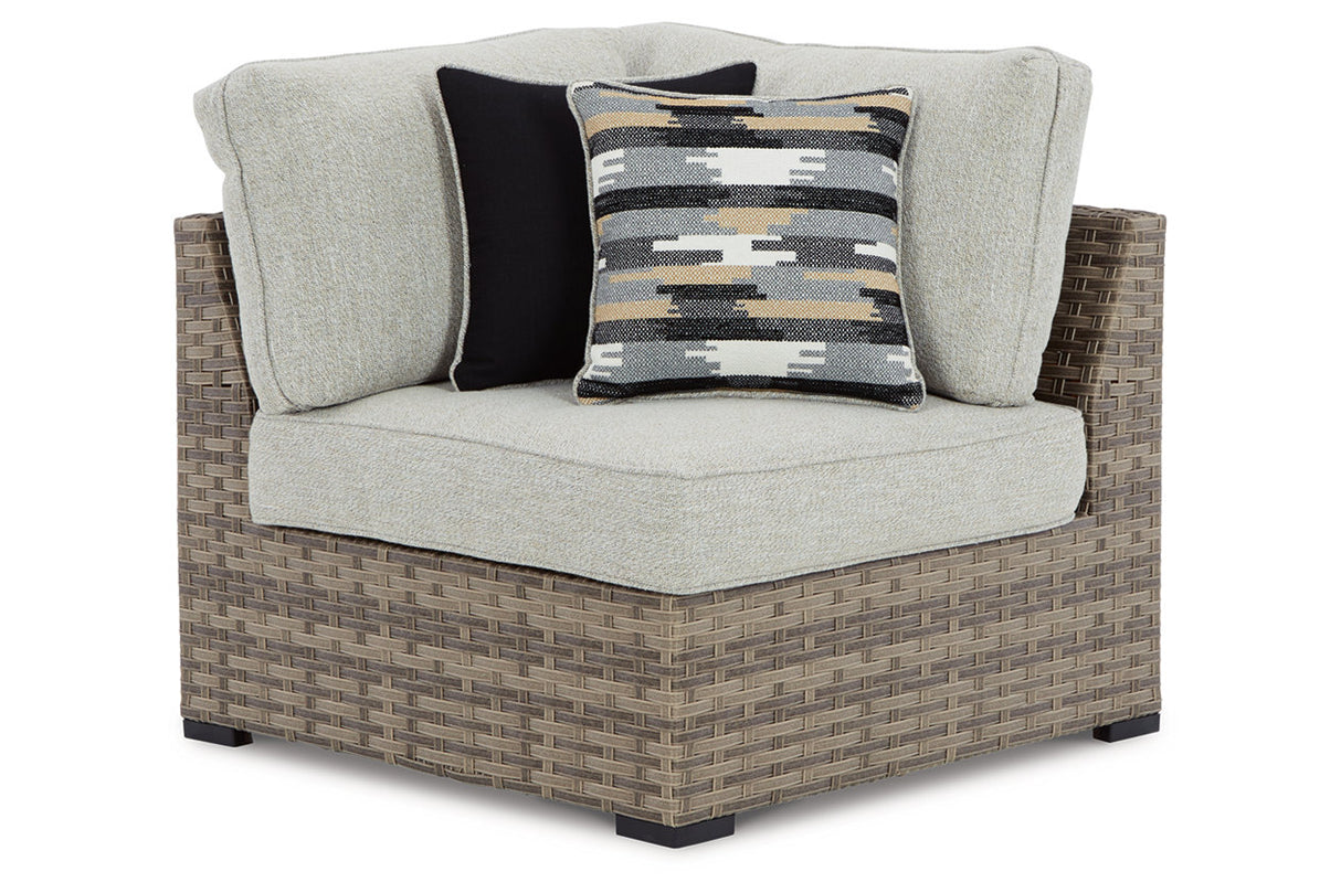 Calworth Beige Outdoor Corner with Cushion