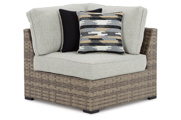 Calworth Beige Outdoor Corner with Cushion, Set of 2