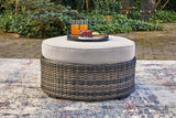 Harbor Court Gray Ottoman with Cushion from Ashley - Luna Furniture