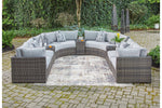 Harbor Court Gray 9-Piece Outdoor Sectional
