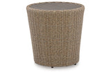 DANSON Beige Outdoor End Table from Ashley - Luna Furniture