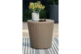 DANSON Beige Outdoor End Table from Ashley - Luna Furniture