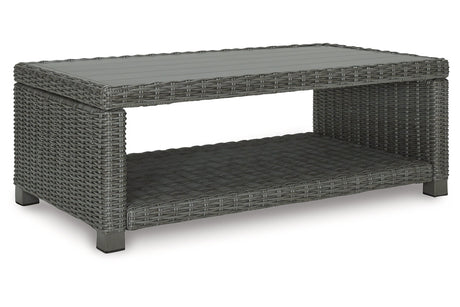 Elite Park Gray Outdoor Coffee Table from Ashley - Luna Furniture