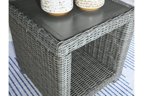 Elite Park Gray Outdoor End Table from Ashley - Luna Furniture