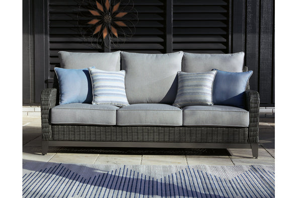 Elite Park Gray Outdoor Sofa with Cushion