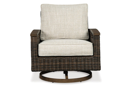 Paradise Trail Medium Brown Swivel Lounge Chair from Ashley - Luna Furniture