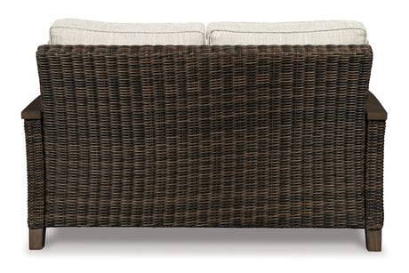 Paradise Trail Medium Brown Loveseat with Cushion from Ashley - Luna Furniture