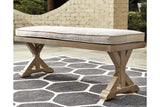 Beachcroft Beige Bench with Cushion from Ashley - Luna Furniture