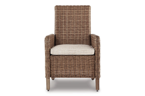 Beachcroft Beige Arm Chair with Cushion, Set of 2