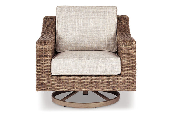 Beachcroft Beige Swivel Lounge Chair