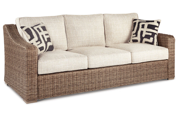 Beachcroft Beige Sofa with Cushion