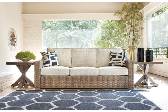 Beachcroft Beige Sofa with Cushion