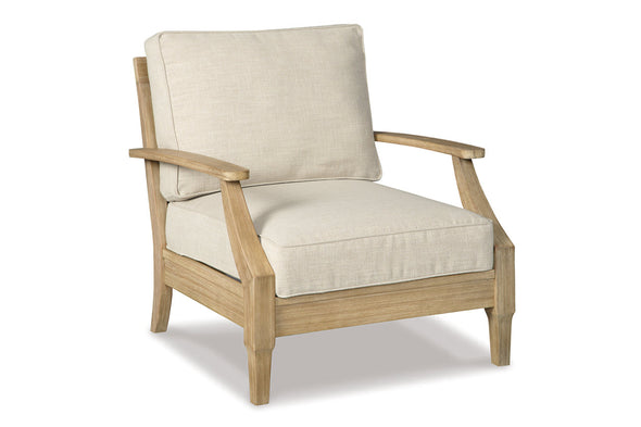 Clare View Beige Lounge Chair with Cushion