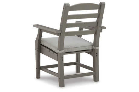 Visola Gray Arm Chair with Cushion from Ashley - Luna Furniture