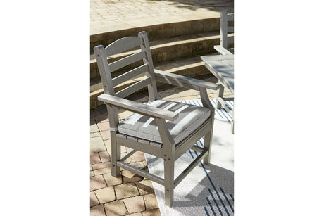 Visola Gray Arm Chair with Cushion from Ashley - Luna Furniture