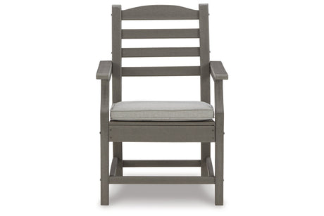 Visola Gray Arm Chair with Cushion from Ashley - Luna Furniture