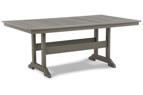 Visola Gray Outdoor Dining Table from Ashley - Luna Furniture