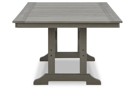 Visola Gray Outdoor Dining Table from Ashley - Luna Furniture