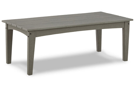 Visola Gray Outdoor Coffee Table from Ashley - Luna Furniture