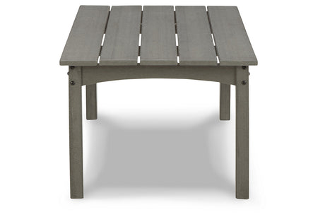 Visola Gray Outdoor Coffee Table from Ashley - Luna Furniture