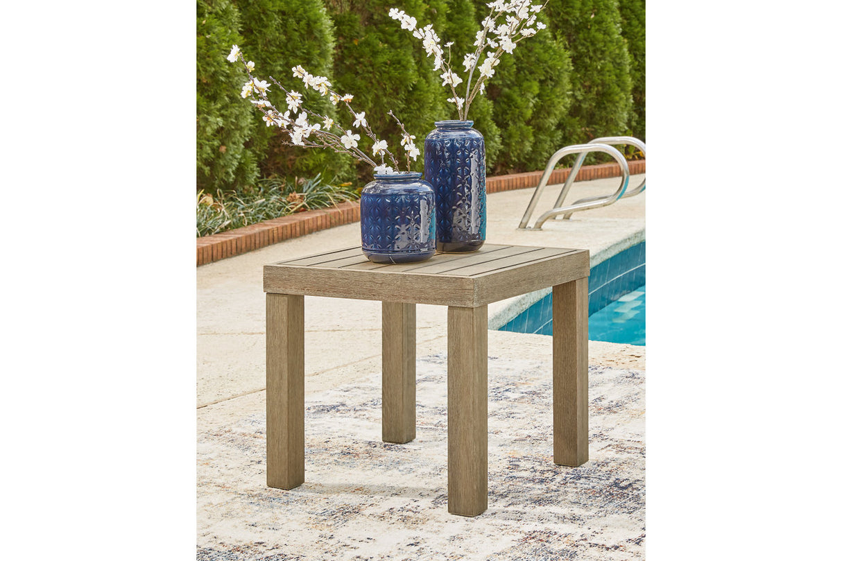Silo Point Brown Outdoor End Table from Ashley - Luna Furniture