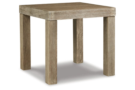 Silo Point Brown Outdoor End Table from Ashley - Luna Furniture