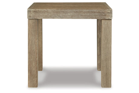 Silo Point Brown Outdoor End Table from Ashley - Luna Furniture