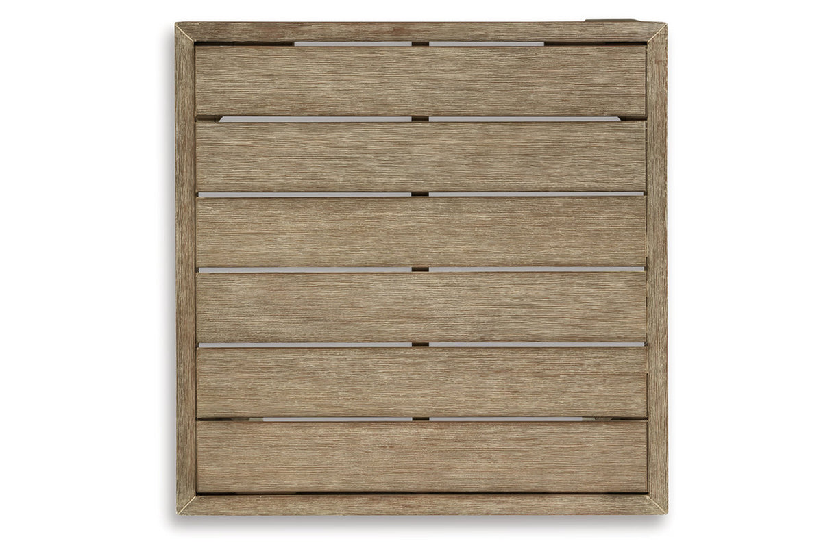 Silo Point Brown Outdoor End Table from Ashley - Luna Furniture