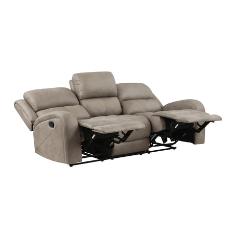 Pagosa Brown Double Reclining Sofa from Homelegance - Luna Furniture