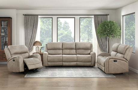 Pagosa Brown Double Reclining Living Room Set from Homelegance - Luna Furniture