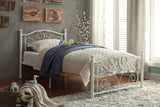 Pallina White Twin Metal Platform Bed from Homelegance - Luna Furniture