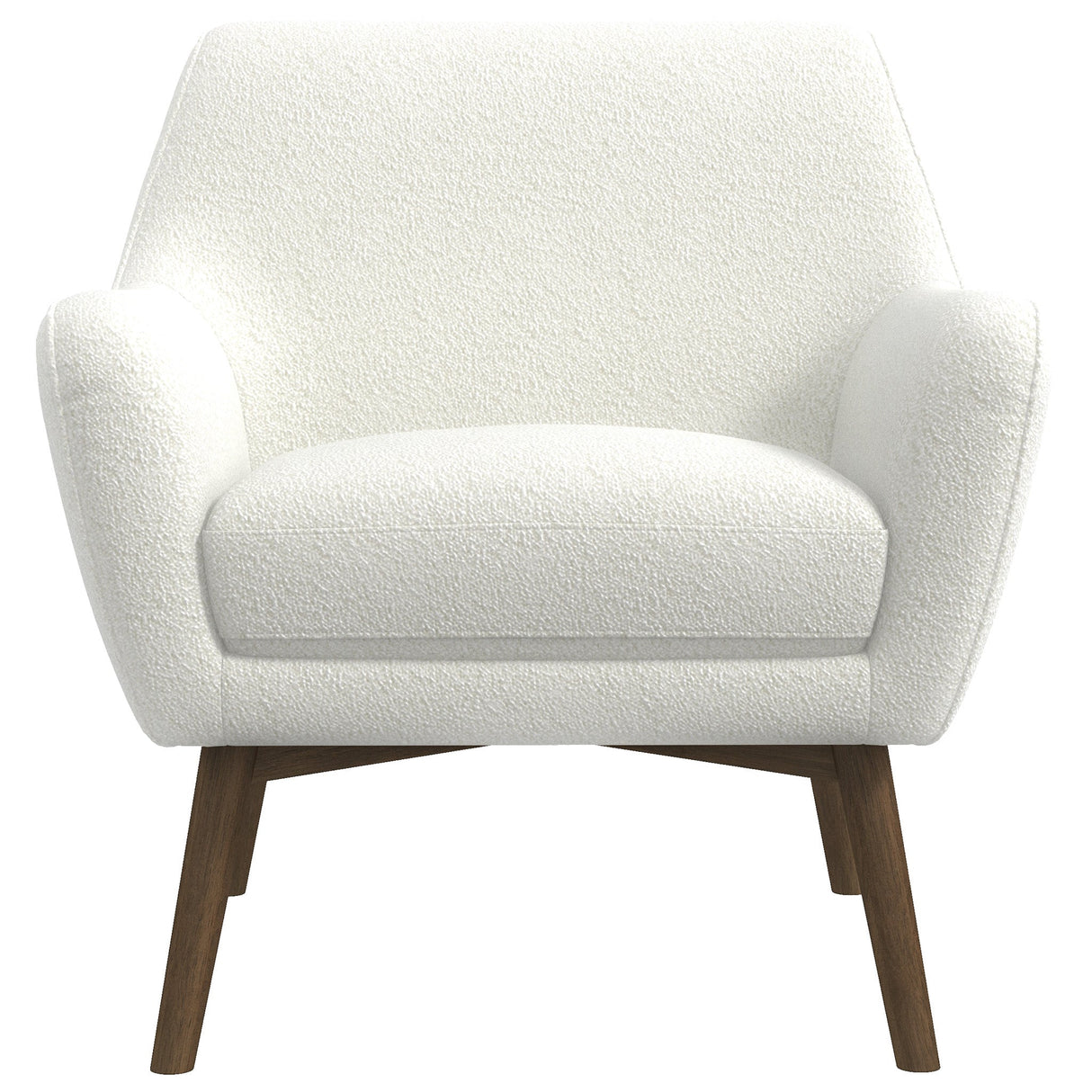 Panom White Boucle Lounge Chair from Midinmod - Luna Furniture