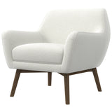 Panom White Boucle Lounge Chair from Midinmod - Luna Furniture