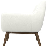 Panom White Boucle Lounge Chair from Midinmod - Luna Furniture