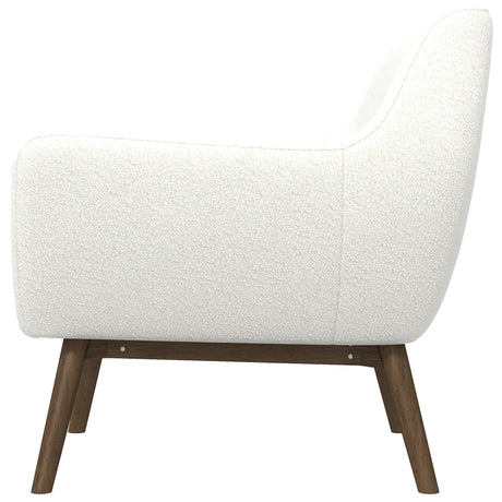 Panom White Boucle Lounge Chair from Midinmod - Luna Furniture
