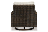 Paradise Trail Medium Brown Swivel Lounge Chair from Ashley - Luna Furniture