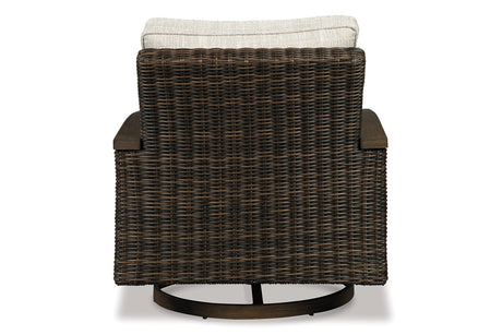 Paradise Trail Medium Brown Swivel Lounge Chair from Ashley - Luna Furniture