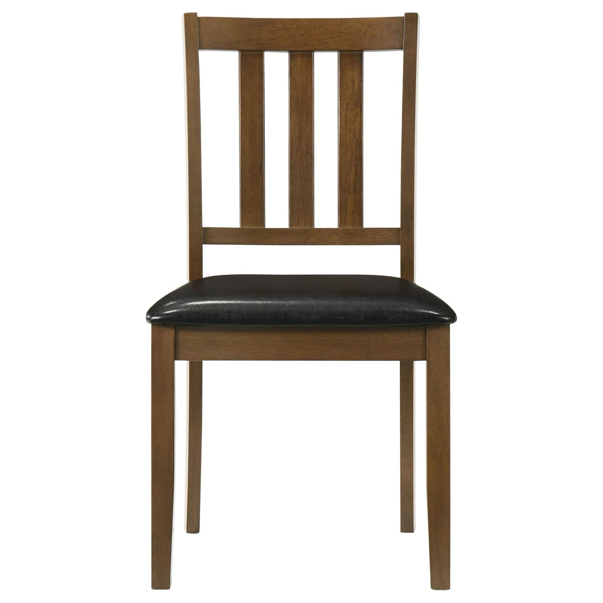 Parkwood Honey Brown and Black 5-Piece Dining Set with Square Table and Slat Back Side Chairs from Coaster - Luna Furniture