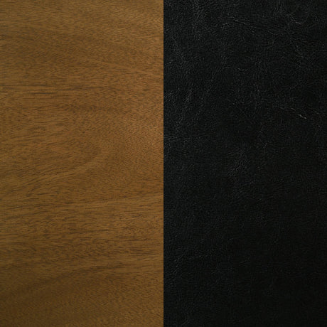 Parkwood Honey Brown and Black 5-Piece Dining Set with Square Table and Slat Back Side Chairs from Coaster - Luna Furniture