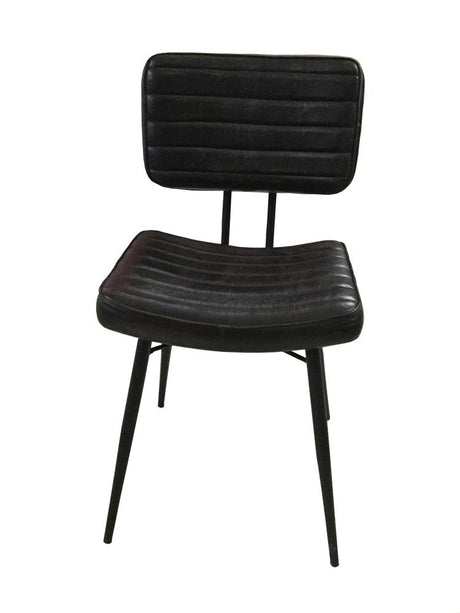 Partridge Espresso and Black Padded Side Chairs, Set of 2 from Coaster - Luna Furniture
