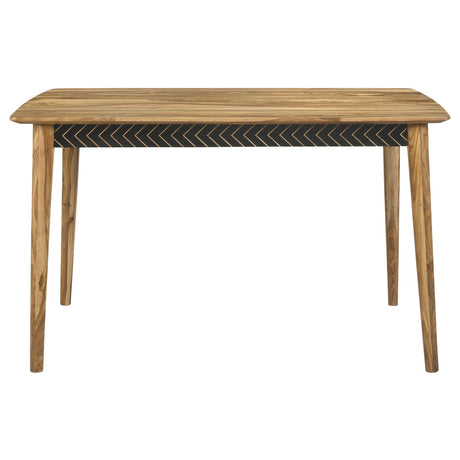 Partridge Natural Sheesham and Camel Rectangular Counter Height Dining Set from Coaster - Luna Furniture