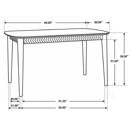 Partridge Natural Sheesham and Camel Rectangular Counter Height Dining Set from Coaster - Luna Furniture