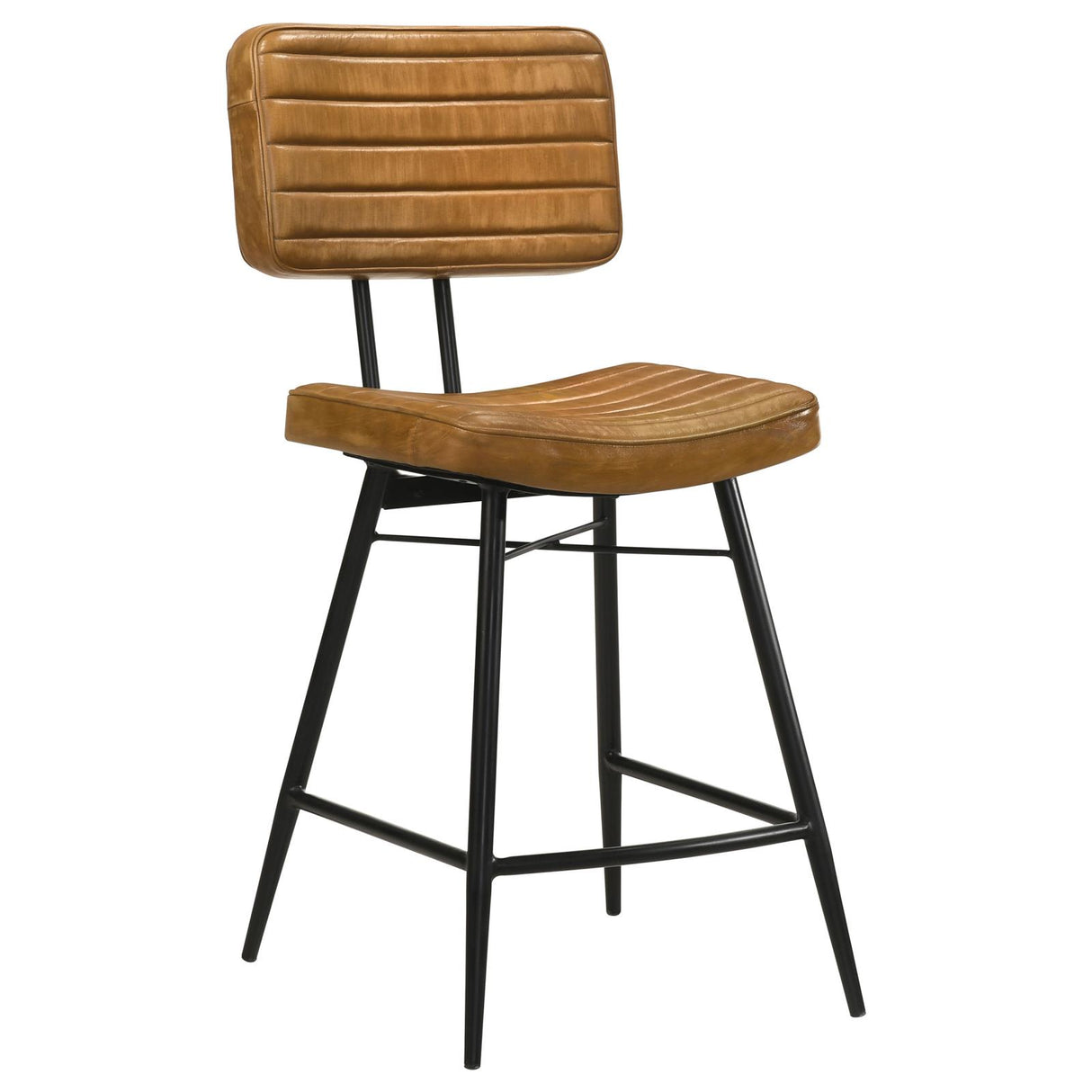 Partridge Upholstered Counter Height Stools with Footrest, Set of 2 from Coaster - Luna Furniture