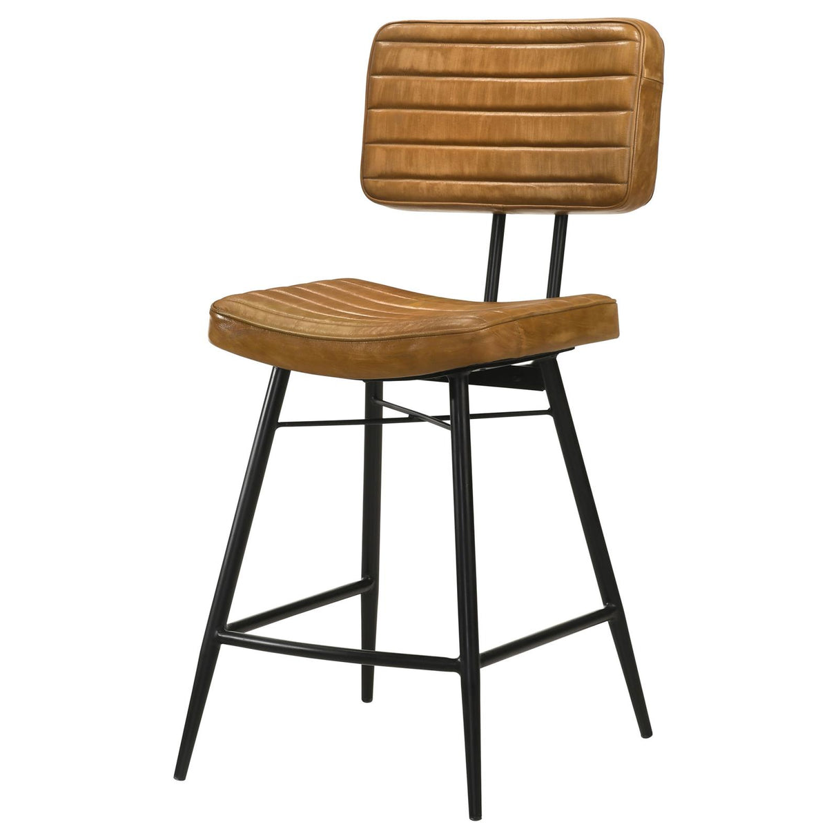 Partridge Upholstered Counter Height Stools with Footrest, Set of 2 from Coaster - Luna Furniture
